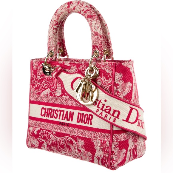 Christian Dior MEDIUM LADY D-LITE BAG Toile de Jouy Embroidery - Picture 3 of 6